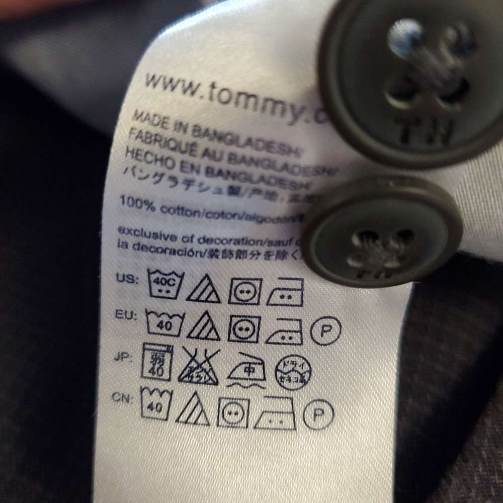 Tommy Hilfiger‎ Mens Dress Pants 33 / 32 Blue Gray mini check plaid pattern - Picture 4 of 10